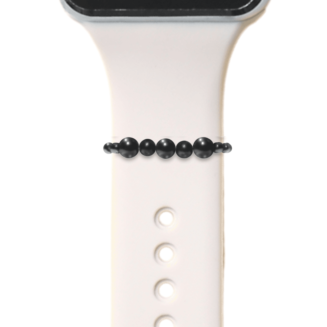 Shungite Smart Watch Band Charm Loop | Apple iWatch Galaxy Smartwatch Decor Unisex - Karelia Creations