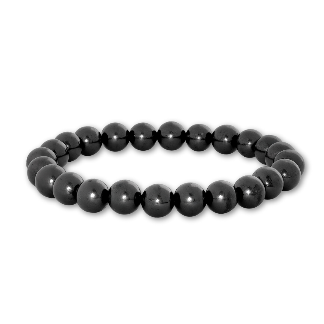 Shungite Bracelet - 8mm Beads, Unisex