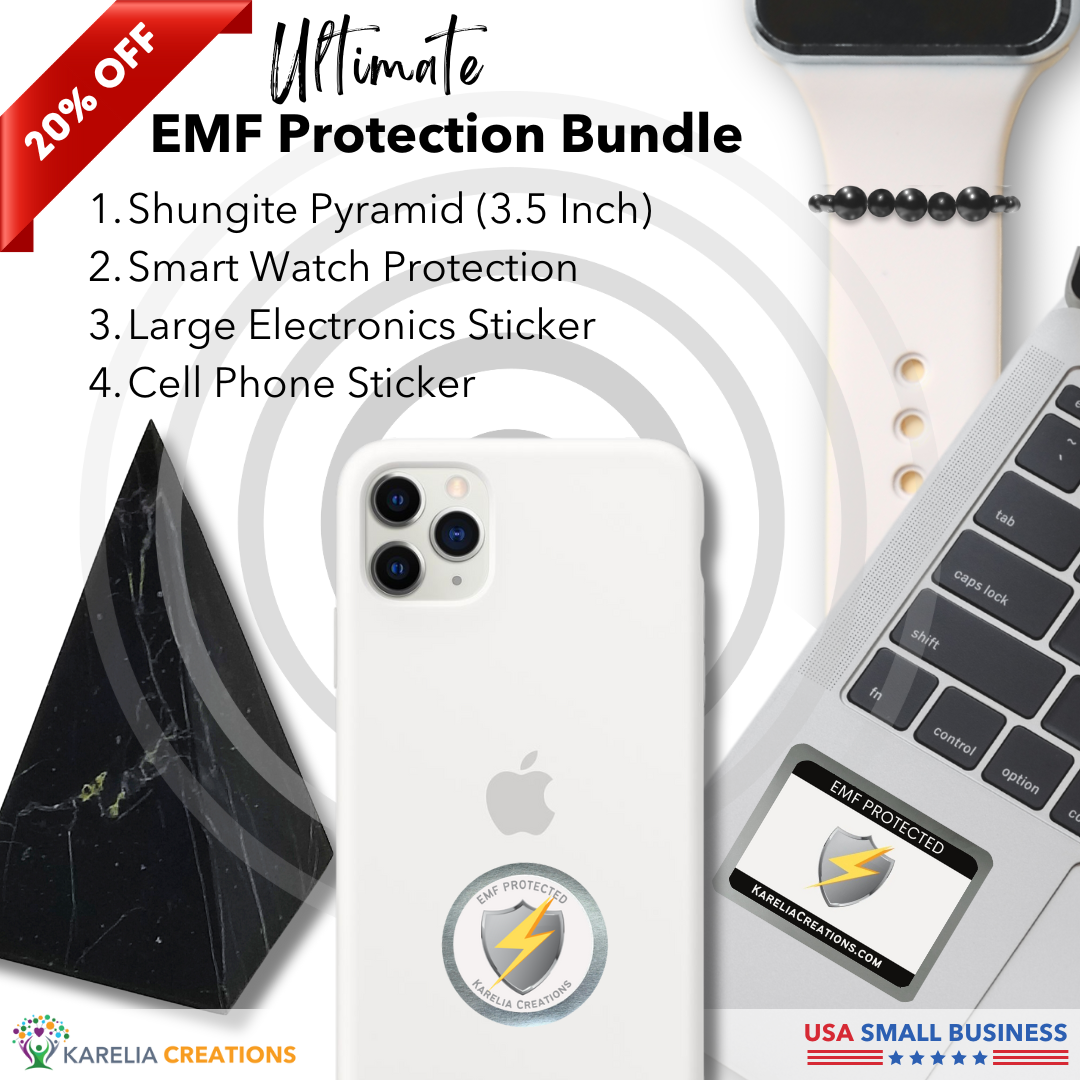 Ultimate EMF Protection Bundle | Top 4 Shungite Best Sellers in One Bundle