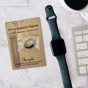 Shungite Smart Watch Band Charm Loop | Apple iWatch Galaxy Smartwatch Decor Unisex - Karelia Creations