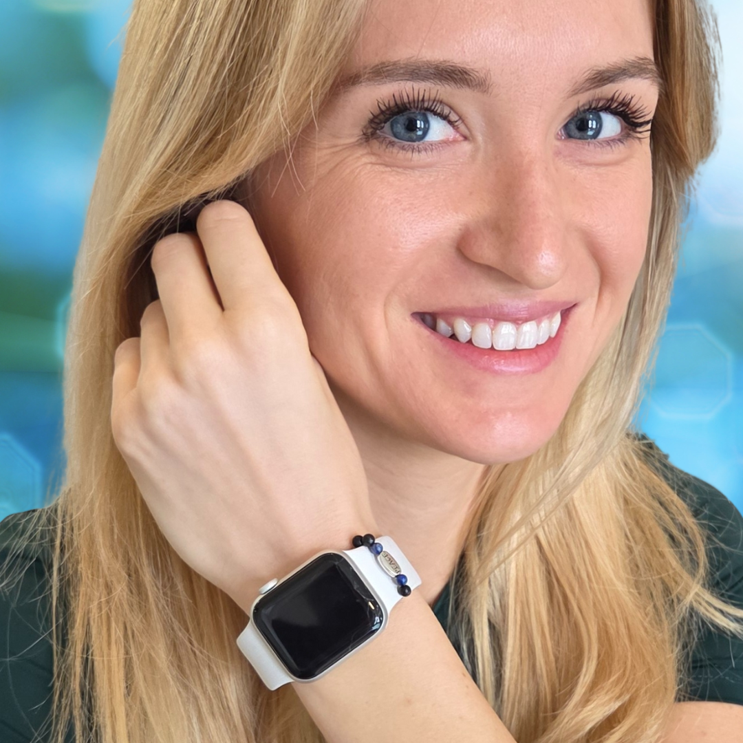 EmfShield Smartwatch EMF Protection | Sacred Peace – Shungite & Lapis Lazuli