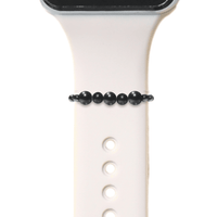 Unisex all shungite smartwatch band with 5 shungite beads