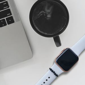 Shungite Smart Watch Band Charm Loop | Apple iWatch Galaxy Smartwatch Decor Unisex - Karelia Creations