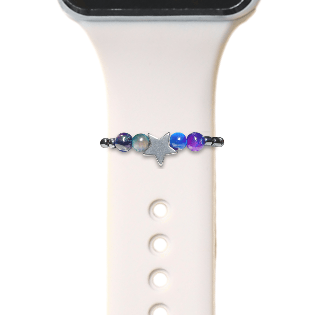 Galaxy Tigers Eye Star Smart Watch Band Charms Loops | Apple iWatch Galaxy Smartwatch Decor - Karelia Creations