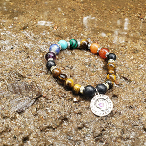 Shungite and Tigers Eye Chakra Bracelet (Solar Plexus Chakra) - Karelia Creations