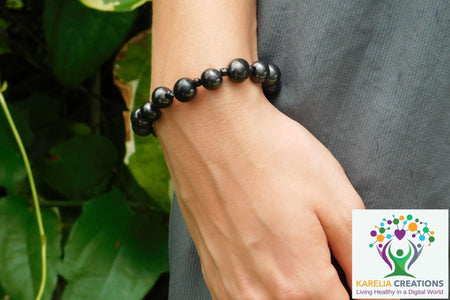 Shungite Bracelet - 10mm Multi-Beads, Adult - Karelia Creations