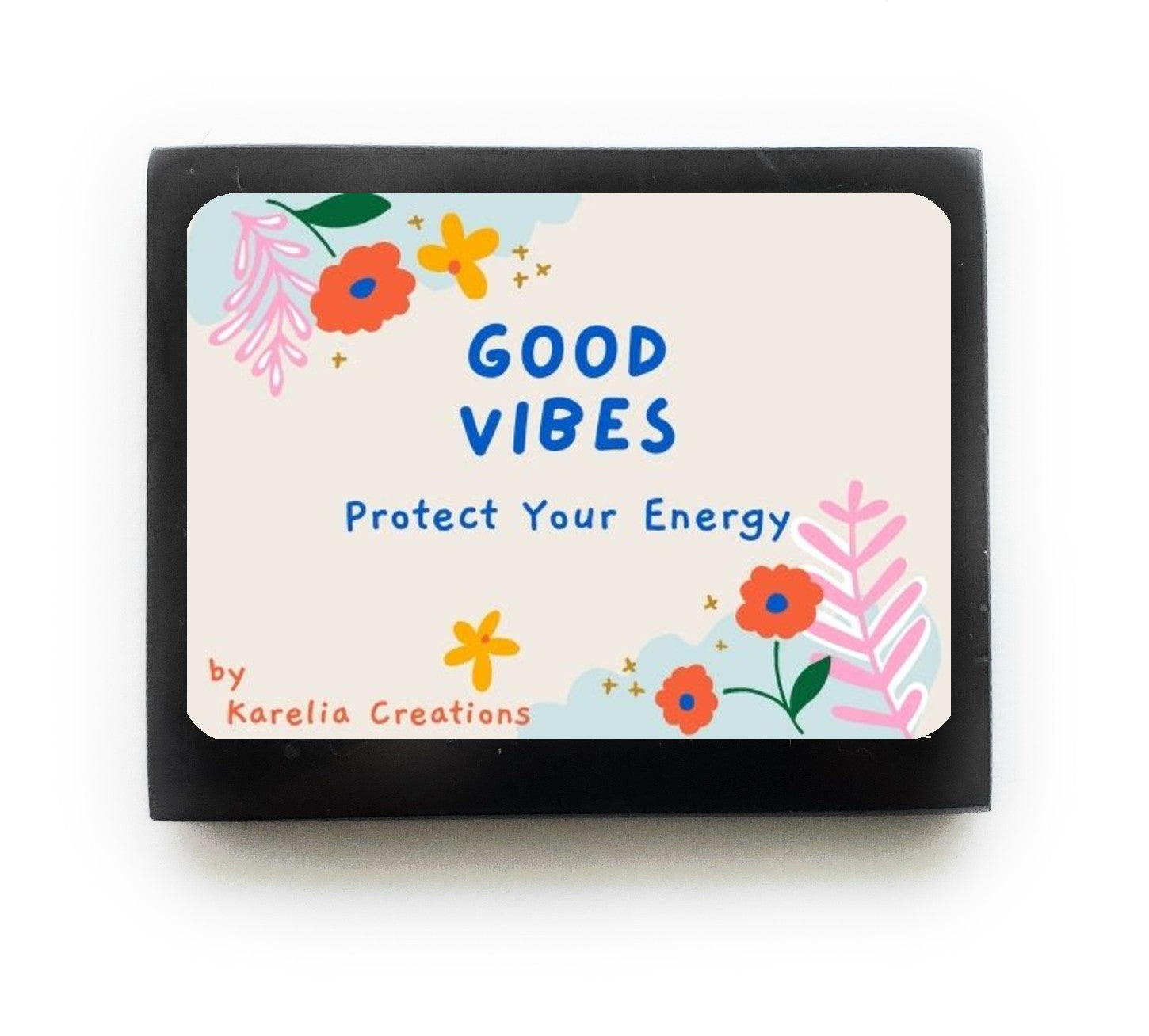 Good vibes shungite magnet, designed to block EMF radiation from kitchen appliances and electronics