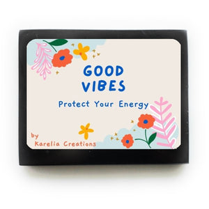 Good vibes shungite magnet, designed to block EMF radiation from kitchen appliances and electronics