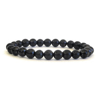 Classic unisex all shungite bracelet with 6mm shungite beads, made to fit children and teens with XS wrists