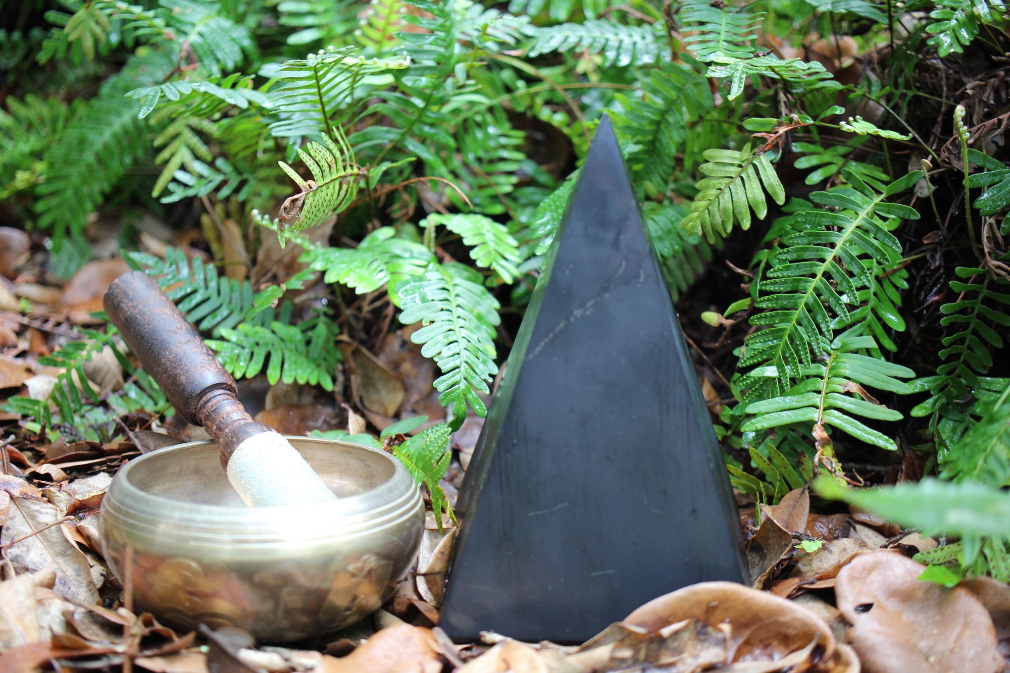 7.5 inch Reiki charged polished Shungite Pyramid will neutralize radiation in a larger room up to a 30-foot radius. 