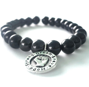 Fist of Courage bracelet - Dream, Brave, Hope, Strong, BLM