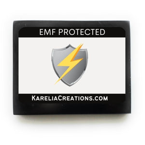 EMF Protected Shield shungite magnet, designed to block EMF radiation from kitchen appliances and electronics