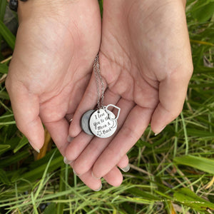 REDESIGNED Shungite Pendant: Love You to the Moon & Back - Karelia Creations