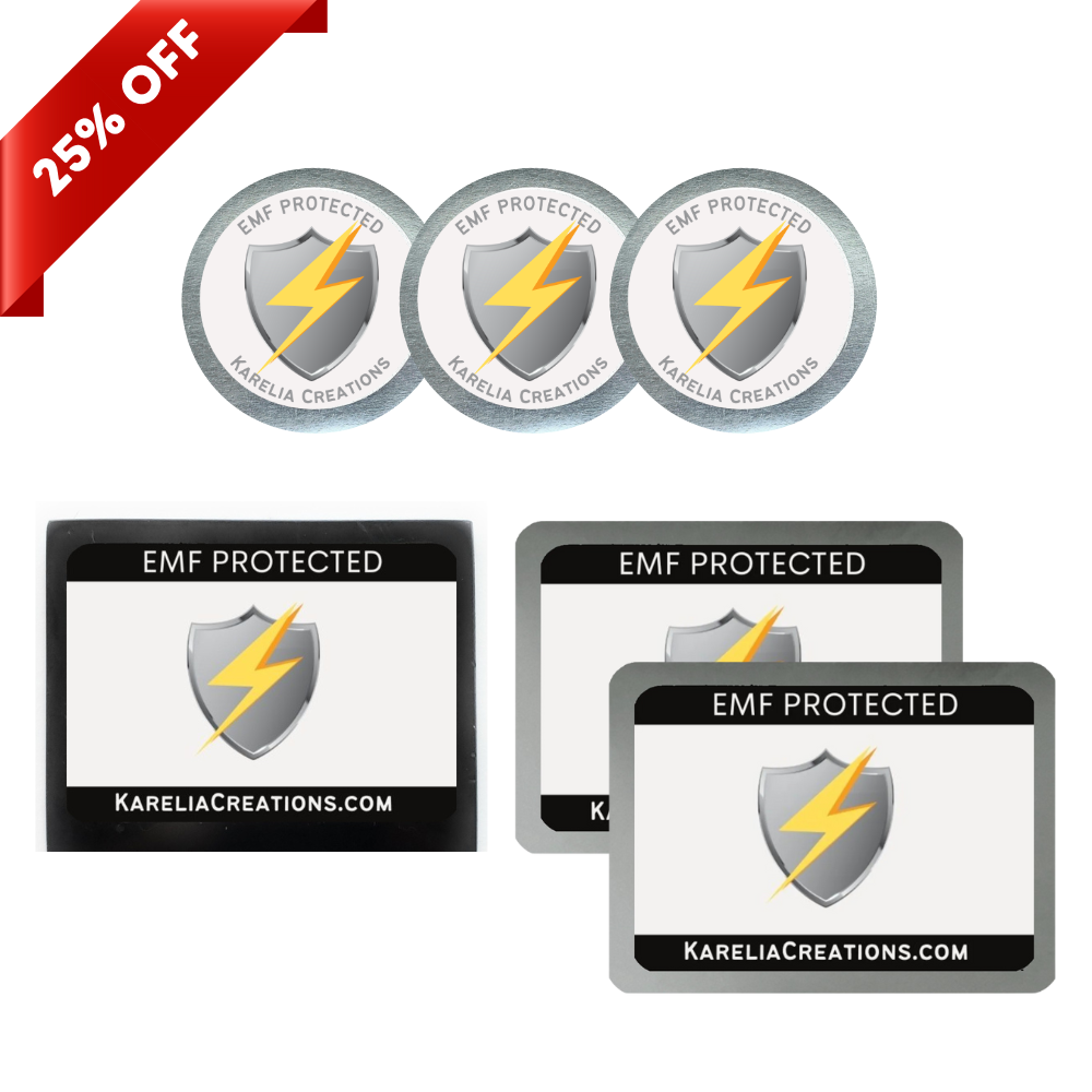 Electronics Starter Kit (Shield) - Best Value: 1 Shungite Magnet, 3 Small  Round Shungite Decals, 2 Large Rectangular Shungite Decals
